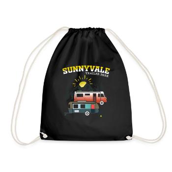 Funny design Trailer Park Sunnyvale Lovers design - Drawstring Bag - black - Front