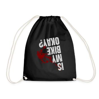 EST MA VÉLO OKAY Bloody Edition | Cycliste - Sac de sport léger - noir - Devant