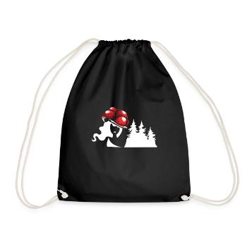 Black Forest Bollenhut Black Forest girl - Drawstring Bag - black - Front