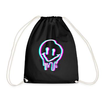 Smile Acid Trippy Trip - Drawstring Bag - black - Front