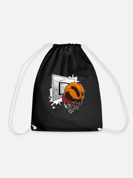 Basketballkorb Basketball Korbball Basketballer - Turnbeutel - Schwarz
