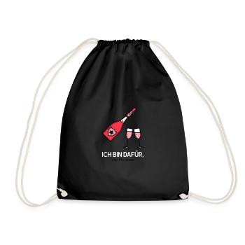 prosecco - Turnbeutel - Schwarz - Vorne