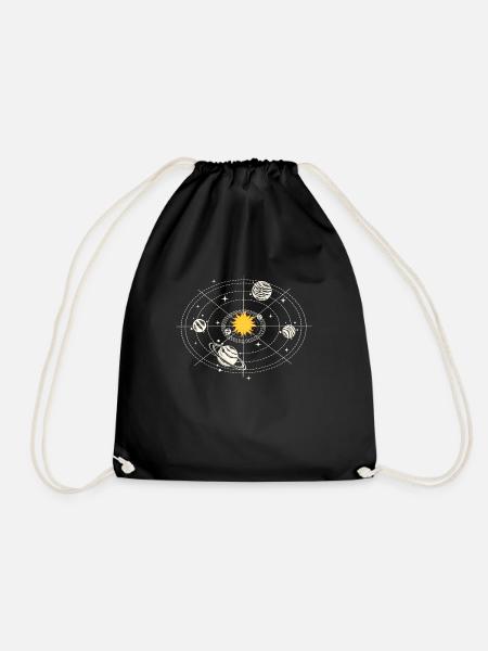 Espace impression astronomie cadeau astronome solaire - Sac de sport léger - noir
