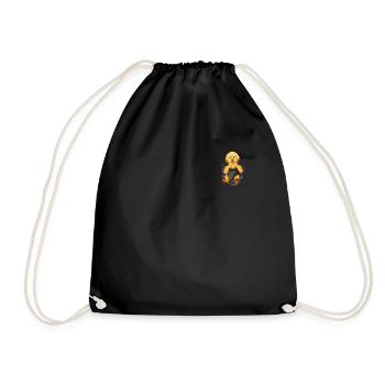 Pudel Geschenk Pudel in Ihrer Tasche drucken - Turnbeutel - Schwarz - Vorne