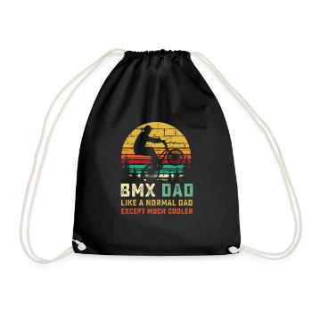 BMX Dad Shirt - Einzigartiges Bike Rider Geschenk - Biking Gi - Turnbeutel - Schwarz - Vorne
