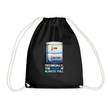 physics - Drawstring Bag - black - Front