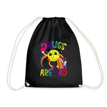 Festival Psychedelic - Drawstring Bag - black - Front