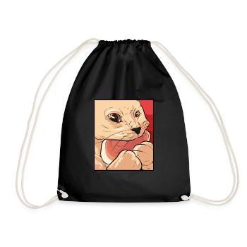 Nourriture pour chat - Sac de sport léger - noir - Devant