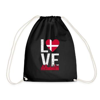 Danemark Danois Danois cadeau Copenhague - Sac de sport léger - noir - Devant