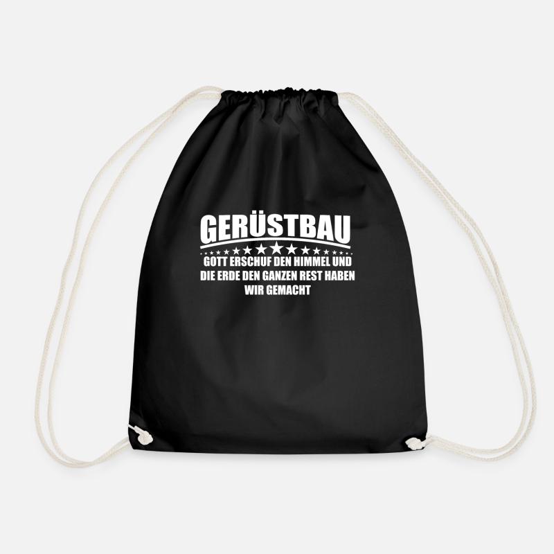 Gerüstbau Stolz & Ehre Gerüstbauer Geschenk - Turnbeutel - Schwarz