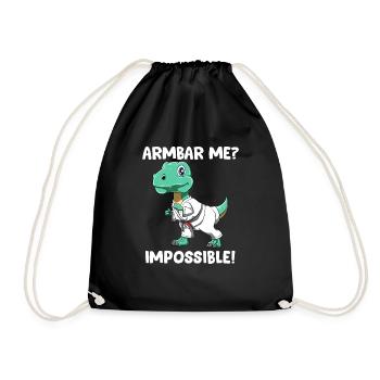Armbar Me Impossible - Drôle BJJ TRex - Sac de sport léger - noir - Devant