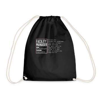 Concierge Drôle - Sac de sport léger - noir - Devant