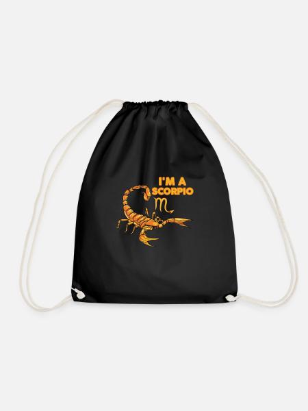 Zodiac Sign - I'm A Scorpio - Party - Turnbeutel - Schwarz