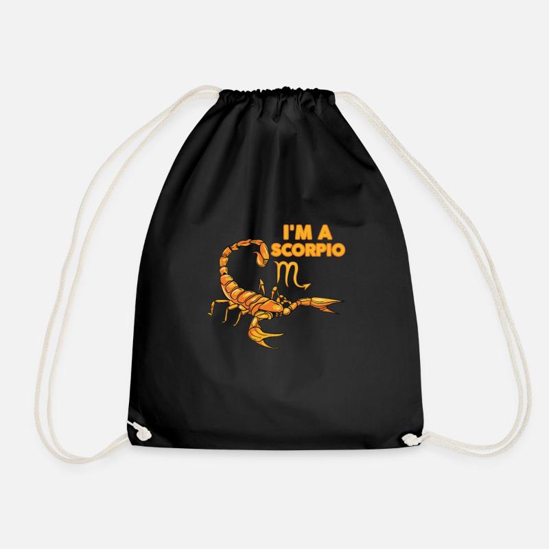 Zodiac Sign - I'm A Scorpio - Party - Turnbeutel - Schwarz