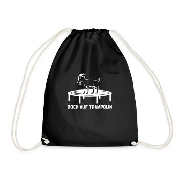 Trampolin Fitness - Turnbeutel - Schwarz - Vorne