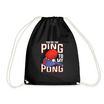 Drôle, tu es le ping de mon ping-pong - Sac de sport léger - noir - Devant