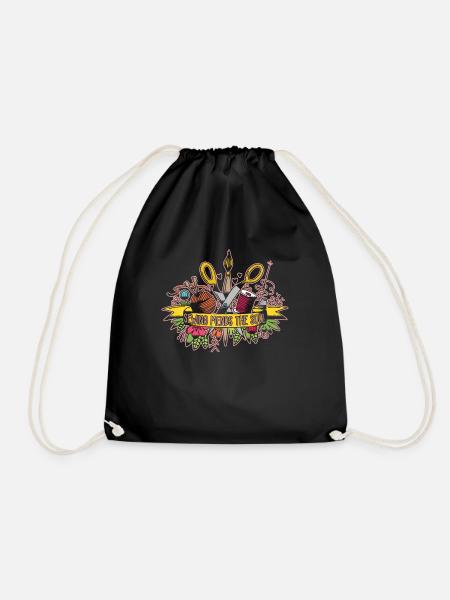 Patches de couture la citation de métier de passe-temps d'âme - Sac de sport léger - noir
