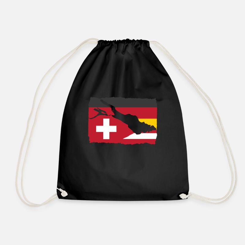 Urlaubsregion Bodensee Deutschland Schweiz Austria - Turnbeutel - Schwarz