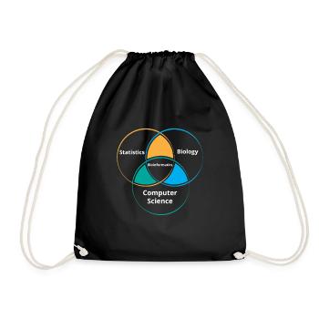 Funny Biology Bioinformatics Science | Gift | - Turnbeutel - Schwarz - Vorne