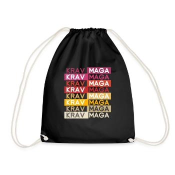 Idée cadeau Krav Maga - Sac de sport léger - noir - Devant