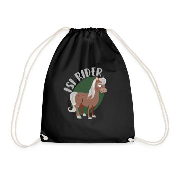 Cheval islandais - Sac de sport léger - noir - Devant