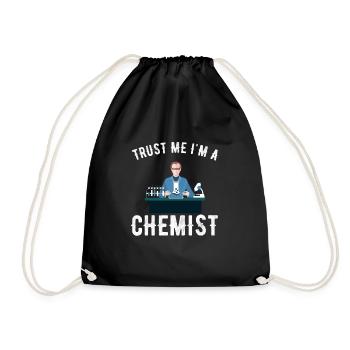chemistry - Drawstring Bag - black - Front