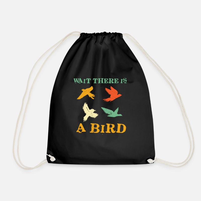 Lustiges Vogelhemd - Vogelbeobachtungsgeschenk - Vogelbeobachter Shir - Turnbeutel - Schwarz