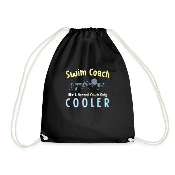 Entraîneur de natation comme un entraîneur normal seulement - Sac de sport léger - noir - Devant