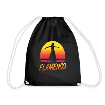 École de danse flamenco Salsa Espagne - Sac de sport léger - noir - Devant