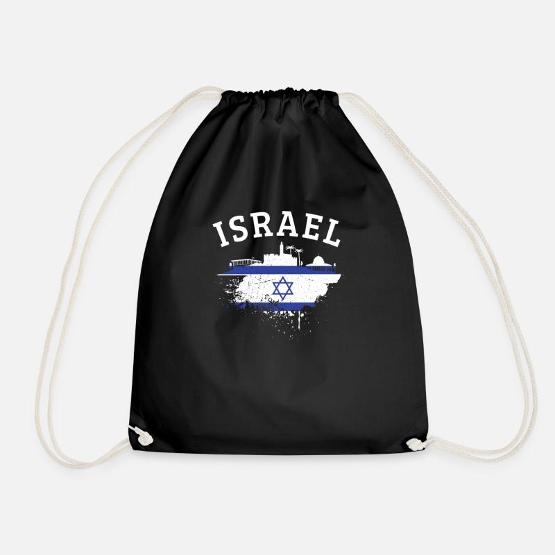 Israel - Turnbeutel - Schwarz