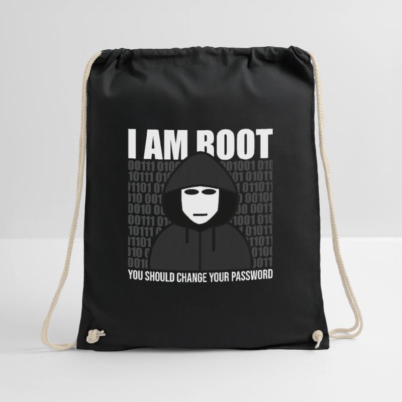 Root Hacker IT Programmierer Informatik Turnbeutel