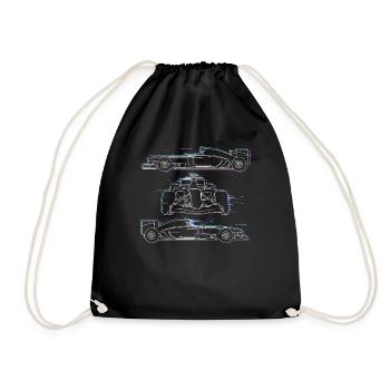 Conception de Formule Racing Fan, grand cadeau pour la vitesse - Sac de sport léger - noir - Devant