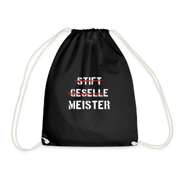 Stift Geselle Meister - Turnbeutel - Schwarz - Vorne