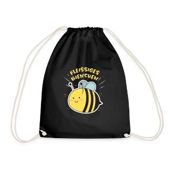 Bee nursery - Drawstring Bag - black - Front