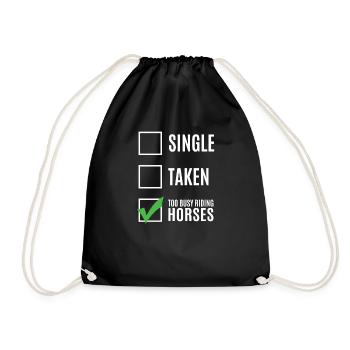 cheval - Sac de sport léger - noir - Devant