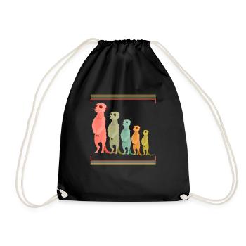 suricate - Sac de sport léger - noir - Devant