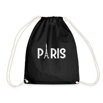 Paris Eifelturm Frankreich Land Stadt Reiseziel - Turnbeutel - Schwarz - Vorne