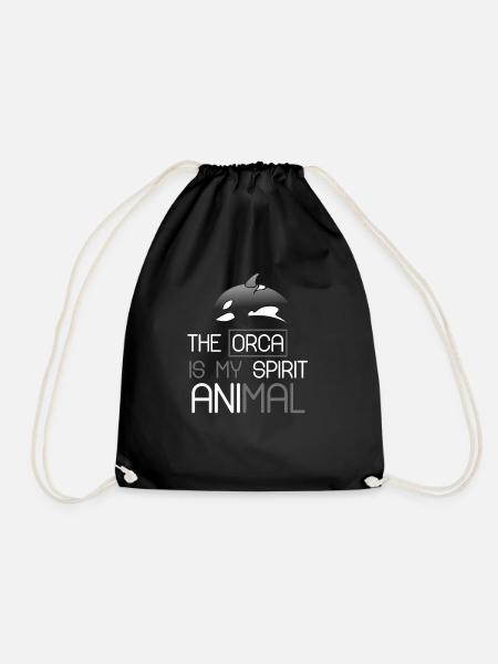 Orca - Drawstring Bag - black