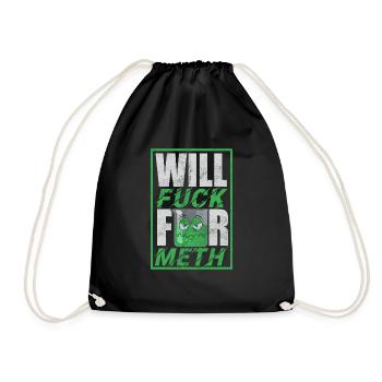 Drôle de meth design - Sac de sport léger - noir - Devant