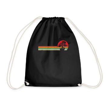 Chemise Bonsai Tree - Bonsai japonais - Junipe - Sac de sport léger - noir - Devant