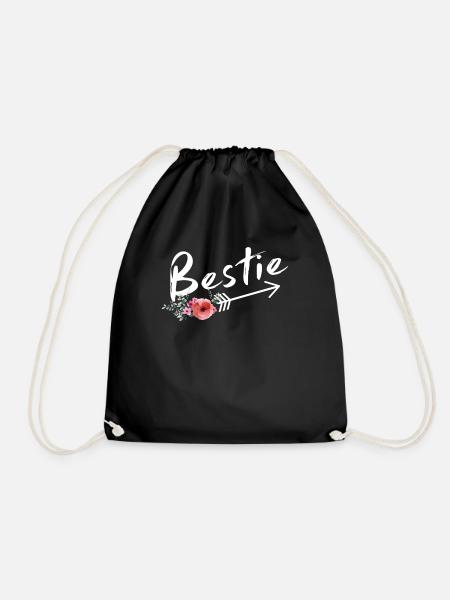 Bestie shirts for 2 - Turnbeutel - Schwarz