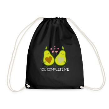 Relation de couple avocat doux pour la Saint-Valentin - Sac de sport léger - noir - Devant