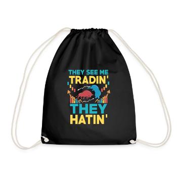 Exchange Forex Trading - Drawstring Bag - black - Front