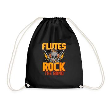 flûte - Sac de sport léger - noir - Devant
