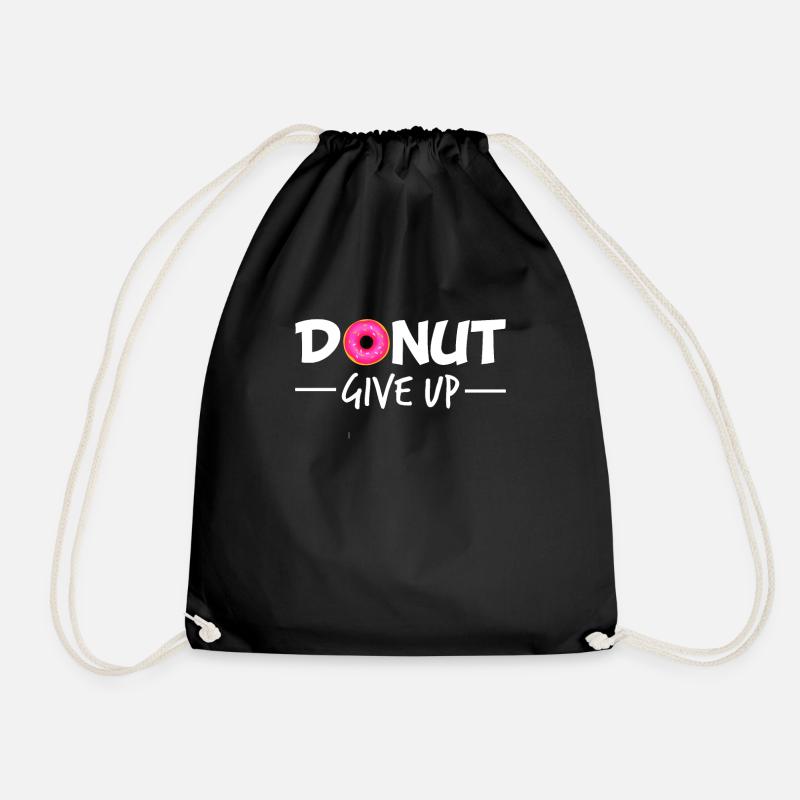 funny saying sayings funny gift - Drawstring Bag - black