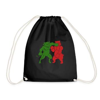 Bulles Contre l’ours - Sac de sport léger - noir - Devant