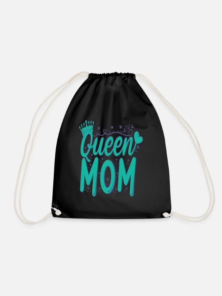 Queen Momqueen - Drawstring Bag - black