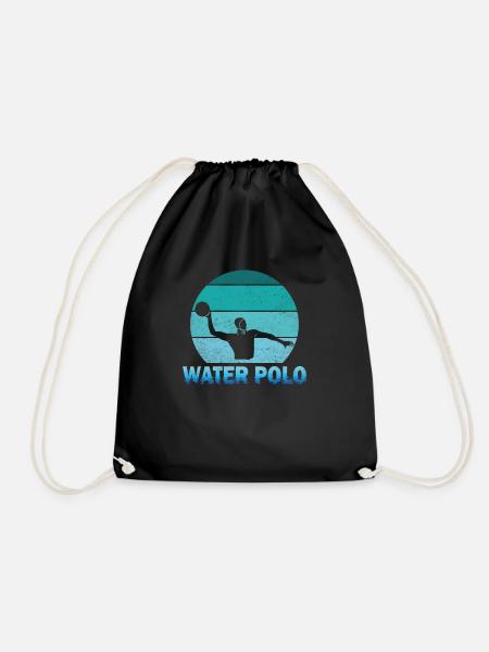 Wasserballer Wasserballspieler Wasserball Geschenk - Turnbeutel - Schwarz