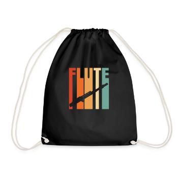 flûte - Sac de sport léger - noir - Devant