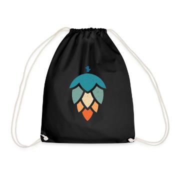 Houblon Vintage - Brassage de bière - Home Brewer - Sac de sport léger - noir - Devant
